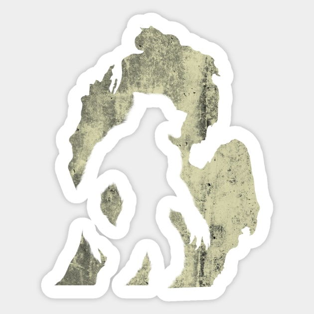 Michigan Dogman Sticker by huronbear